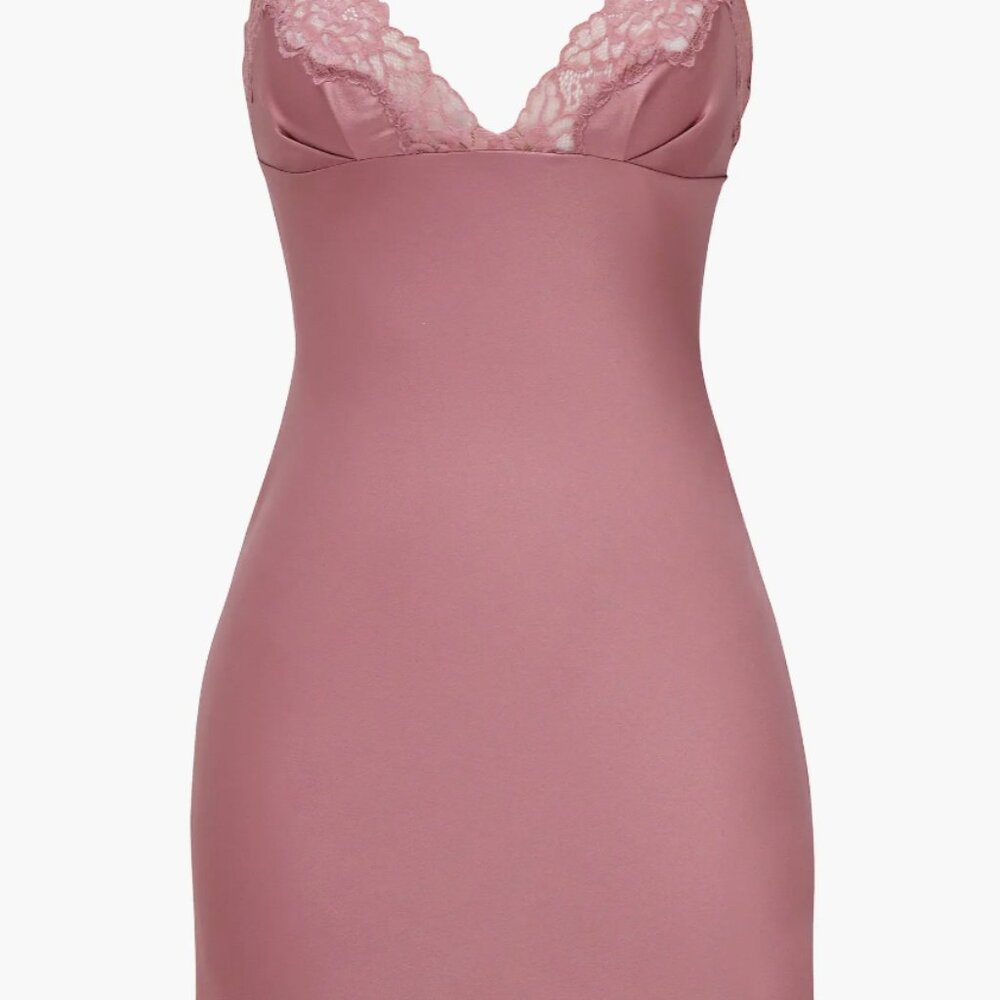 HOUSE OF CB Rose Lace Slip Dress  - Large - Like New, never worn - Picture 3 of 7